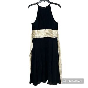 Maggy London Silk Halter Neck Dress